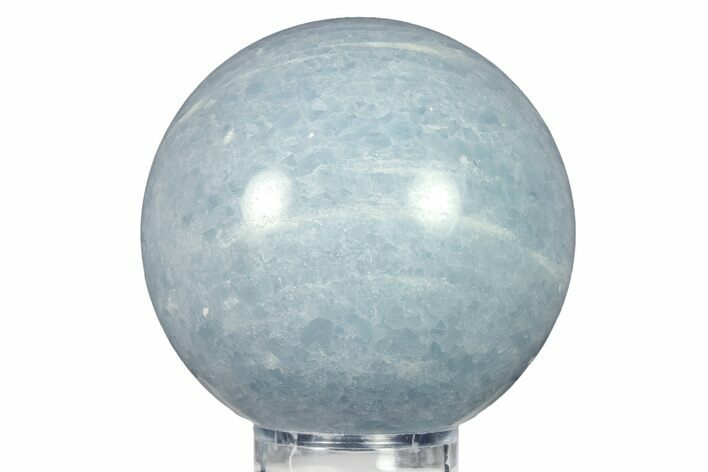 Polished Blue Calcite Sphere - Madagascar #277153